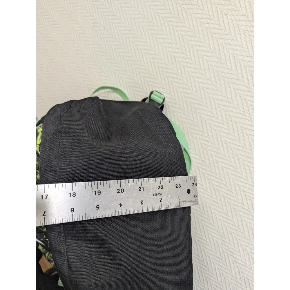 High Sierra Backpack Green Black Lightning Pattern School Hiking Daypack Bag